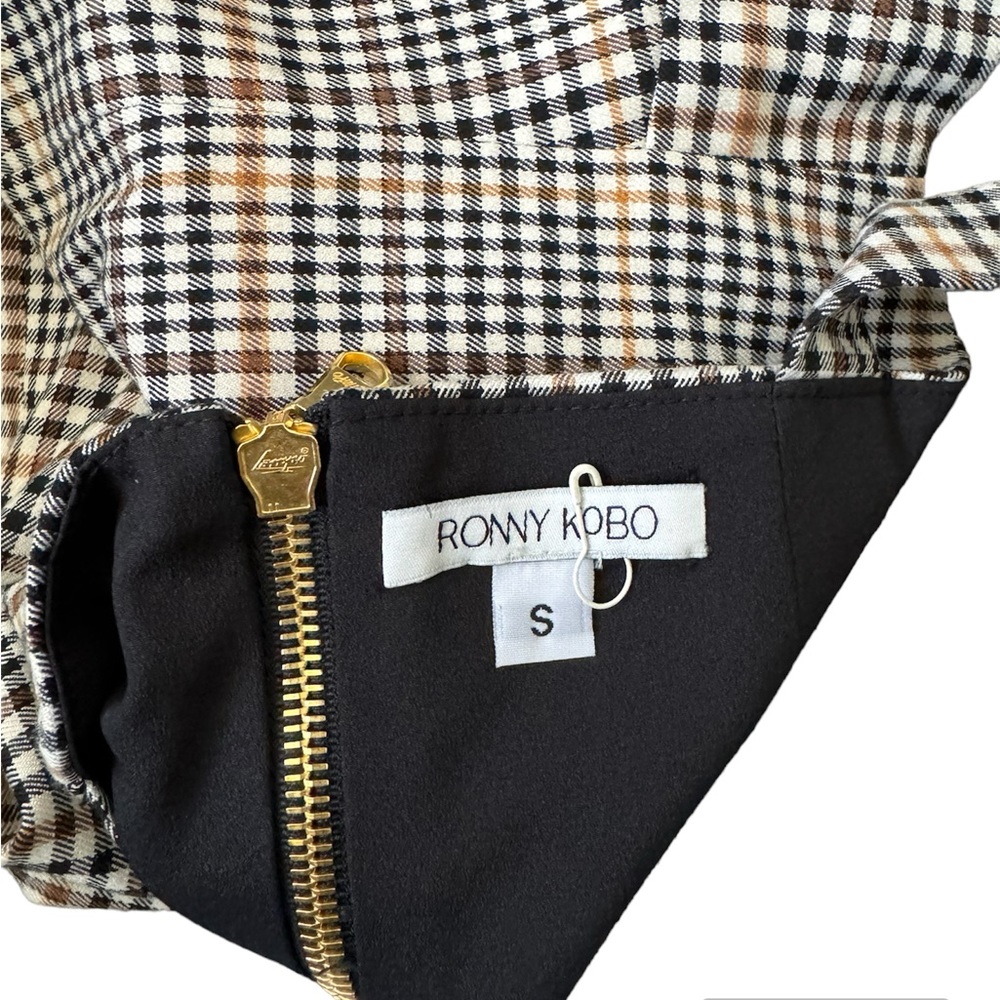 RONNY KOBO**Plaid Crop top***Small $228 - Picture 3 of 3